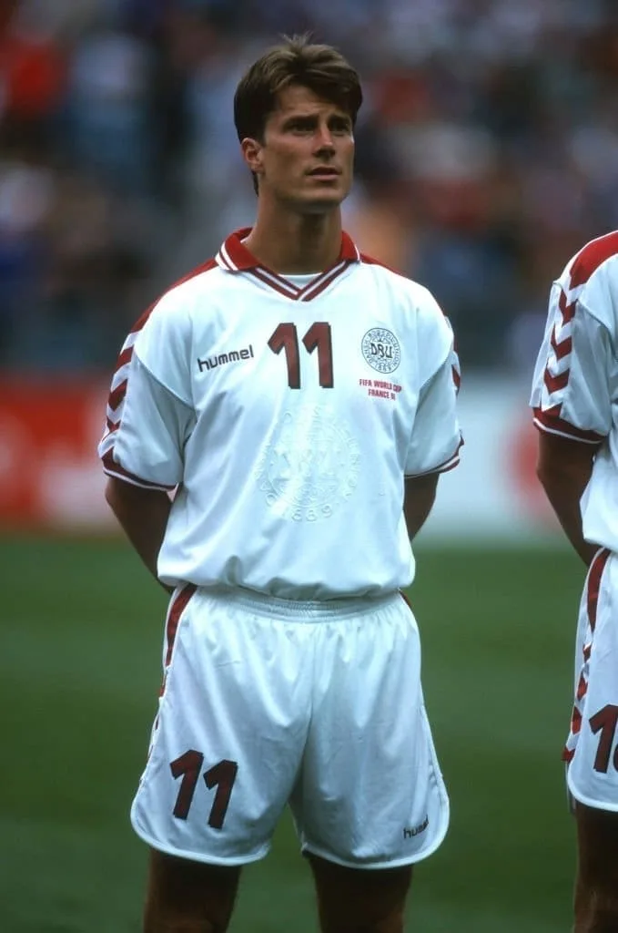 Denmark 1998 Away white kit - Image 2