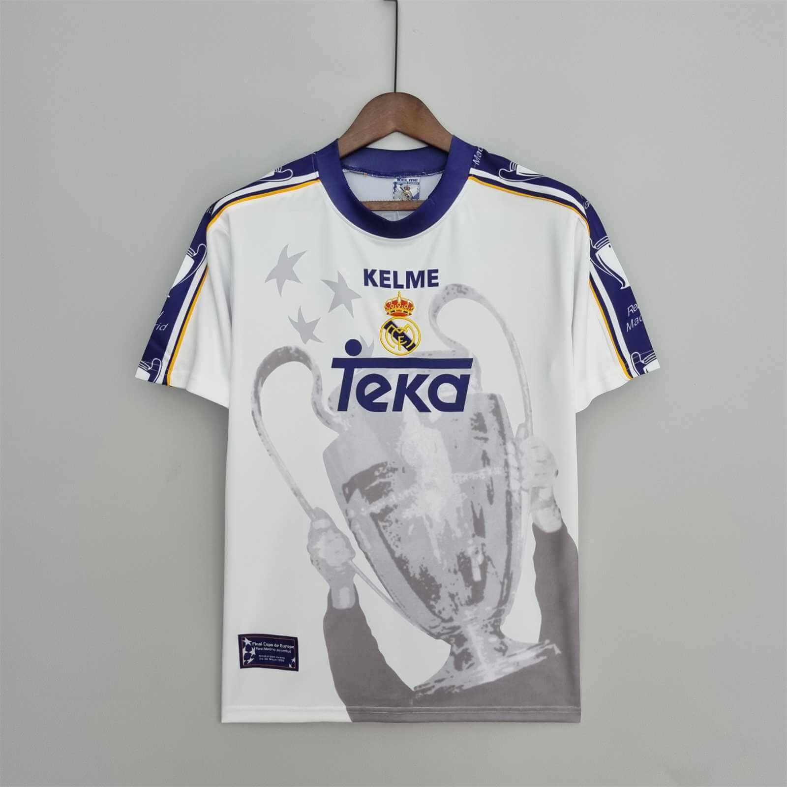 Retro Real Madrid Jersey 1997/98 UCL Commemorate