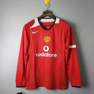 Man United 2004/2006 Home Kit – Long Sleeves