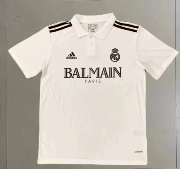 Real Madrid Balmain Polo Special Edition White Kit – Fan Version