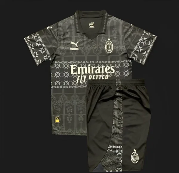Ac Milan x Pleasures Black kit – Kids