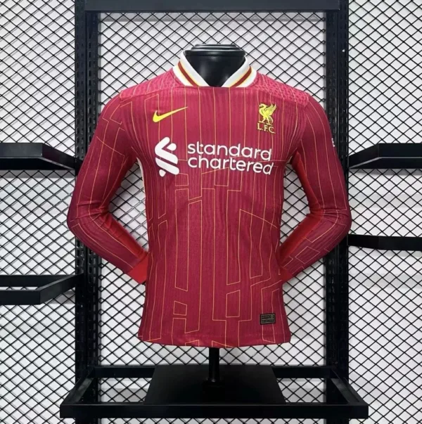 IiverpooI Home Jersey 24/25 -Long Sleeves – Player Version