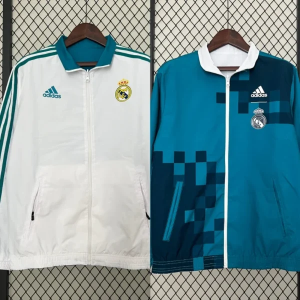 Real Madrid 24/25 Reversible Windbreaker -  Blue & White