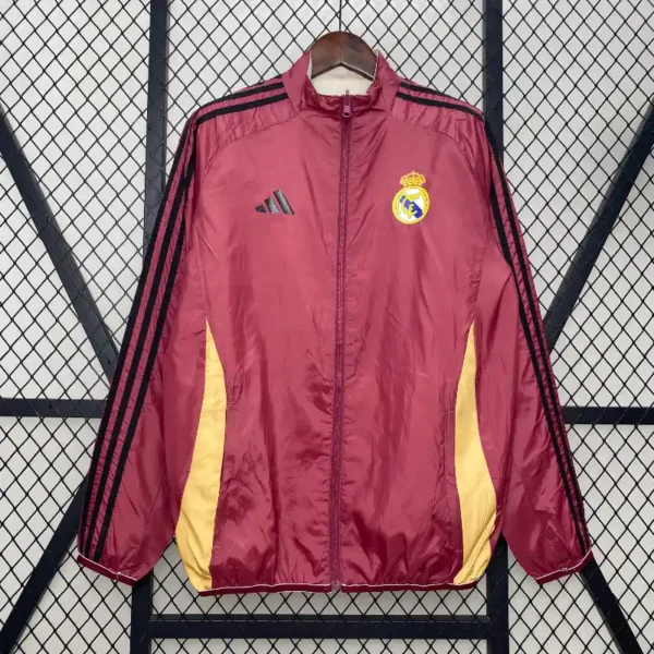 real madrid 24/25 reversible windbreaker - Red & Beige