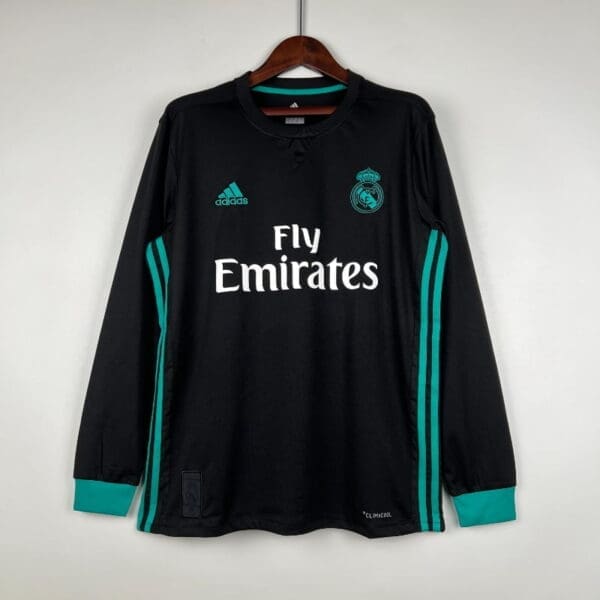 Real Madrid 2017-18 Away Kit -Long Sleeve – Fan Version