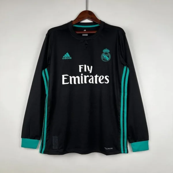 Real Madrid 2017-18 Away Kit -Long Sleeve – Fan Version