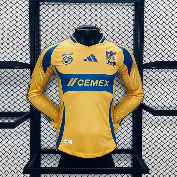 Tigres UANL 24/25 Home Kit -Long Sleeve – Player version