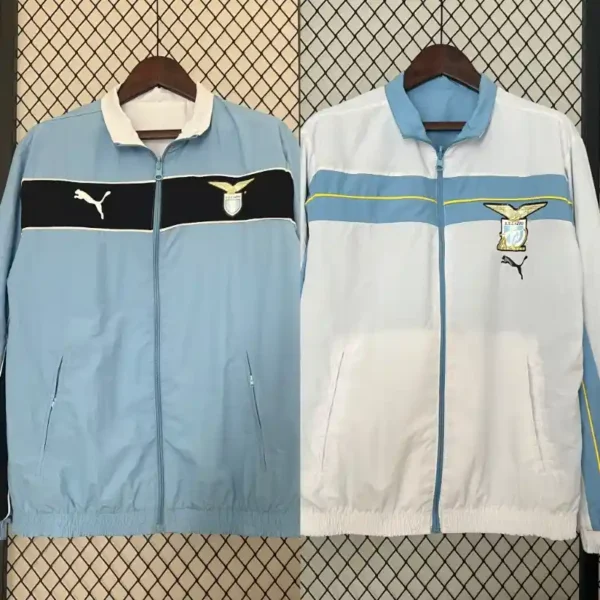 Lazio 24/25 Reversible windbreaker -  White & Blue