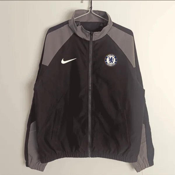 Chelsea FC 2025/26 Black Windbreaker