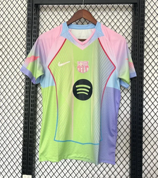 FC Barcelona Pink and Green Kit -Fan Version