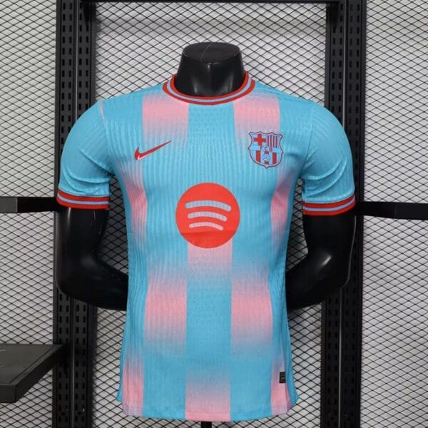 FC Barcelona Blue and Pink 25/26 Kit – Player version