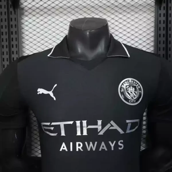 Manchester City 25/26 Away Kit – Player Version black kit