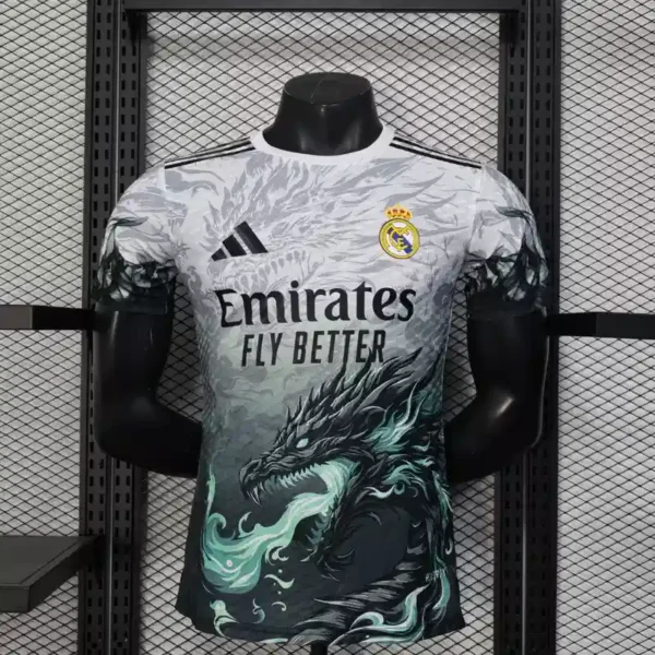 Real Madrid 25/26 Black Dragon Kit – Player version