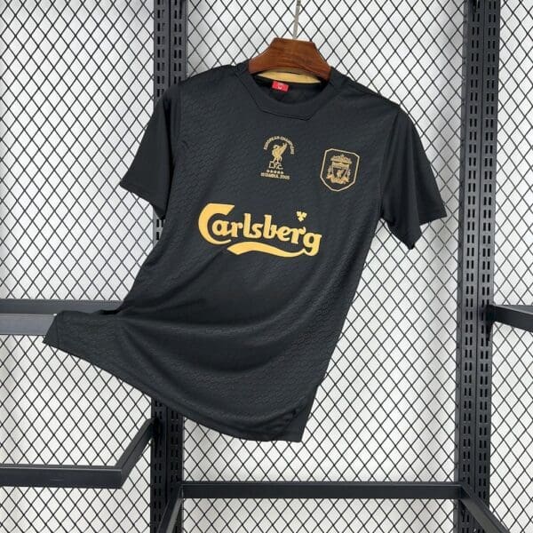 Liverpool 2025/26 Black Special Edition Retro Kit – Fan version