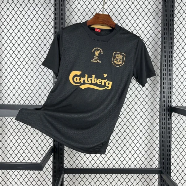 Liverpool 2025/26 Black Special Edition Retro Kit – Fan version