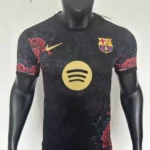 FC Barcelona Black Kit Red Roses – Player version