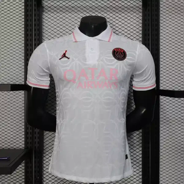 PSG Polo White & pink Kit – Player Version