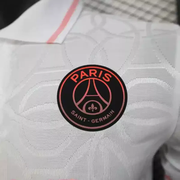 PSG Polo White & pink Kit – Player Version