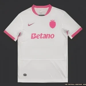 Sporting Lisbonne White and Pink kit