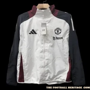 Man United 2025/26 TrackTop - White Tracksuit