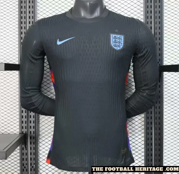 England 2025 Away Black Kit Long Sleeves