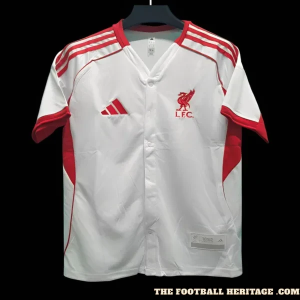Liverpool Baseball White Jersey