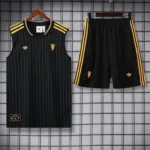 Manchester United 25/26 Top Tank Football Black Set