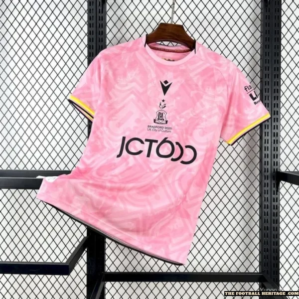 Bradford City A.F.C. pink jersey