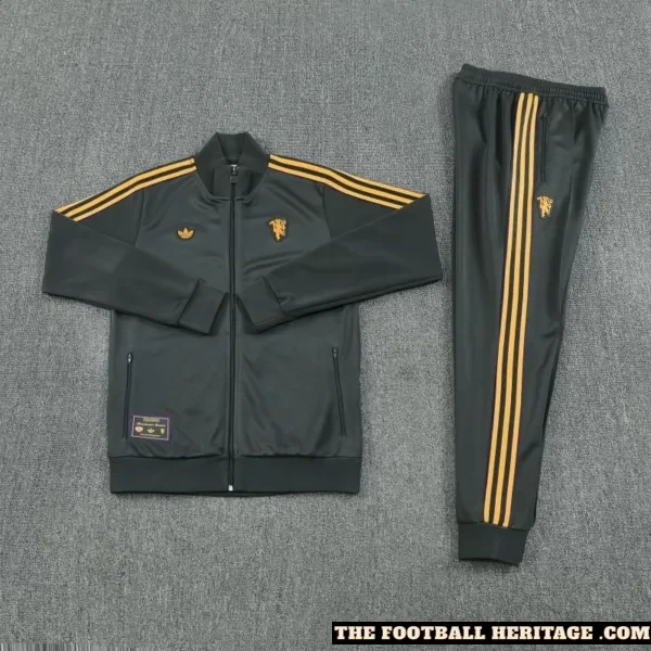 Man United Black and Gold Tracksuit