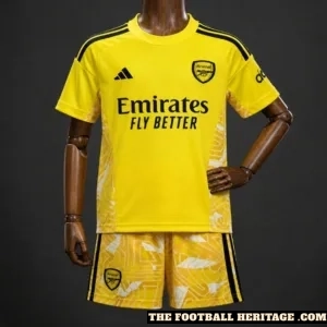 26/27 Arsenal Goalkeeper Yellow Kit – Kids