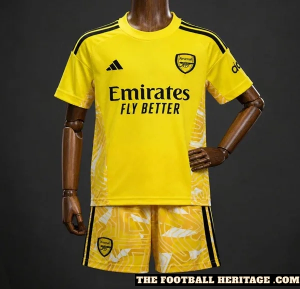 26/27 Arsenal Goalkeeper Yellow Kit – Kids