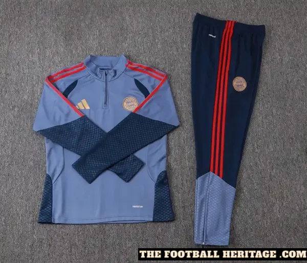 26/27 Bayern Munich Blue Quarter Zip Tracksuit
