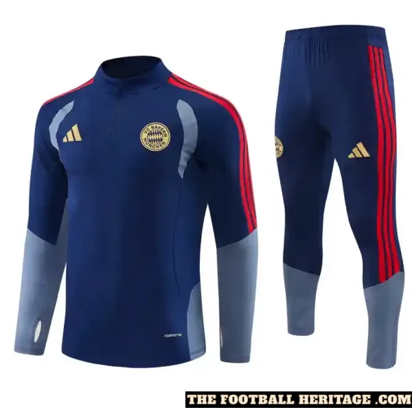 26/27 Bayern Munich Blue & Red Quarter Zip Tracksuit