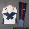 26/27 Bayern Munich Beige and Blue Quarter Zip Tracksuit