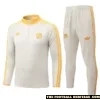 26/27 Bayern Munich Beige and Yellow Quarter Zip Tracksuit