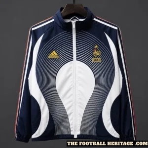 2006 France Navy Blue Vintage Windbreaker
