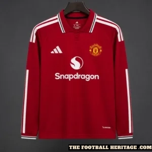 Man United 26/27 Home Kit Long Sleeve - Fan Version