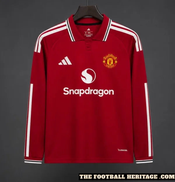 Man United 26/27 Home Kit Long Sleeve - Fan Version