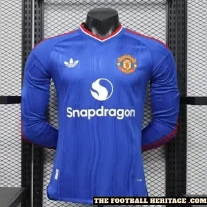 2026/27 Manchester United Away Kit Player Version Long Sleeves