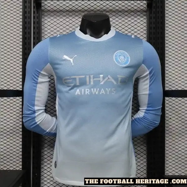 26/27 Manchester City Home Kit Player Version Long Sleeves
