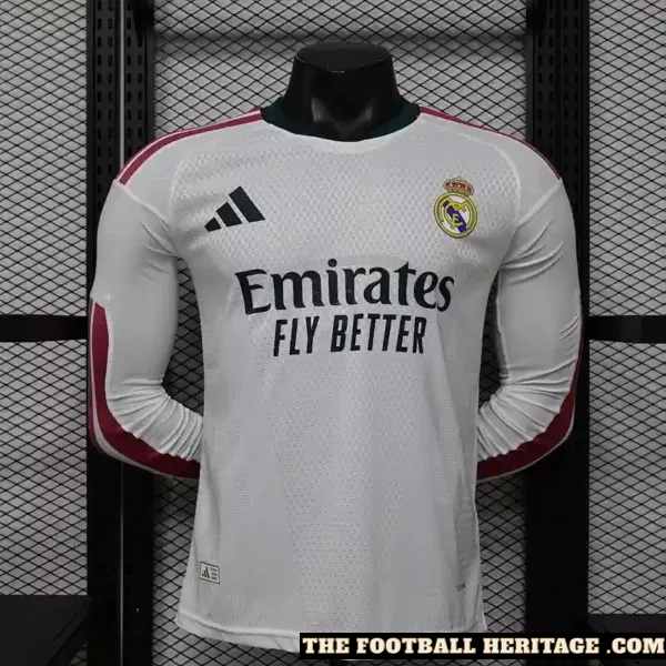 26/27 Real Madrid Home Kit -Long Sleeve – Player version