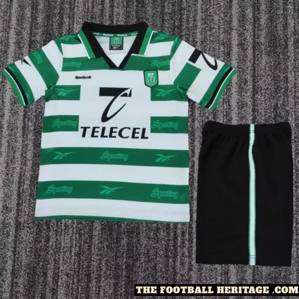 Retro Kids 99/00 Sporting Lisbon Home Kit