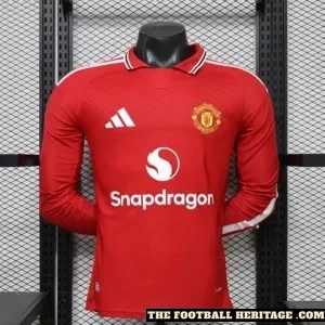 2026/27 Manchester United Home Kit Player Version Long Sleeves