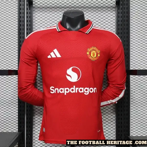 2026/27 Manchester United Home Kit Player Version Long Sleeves