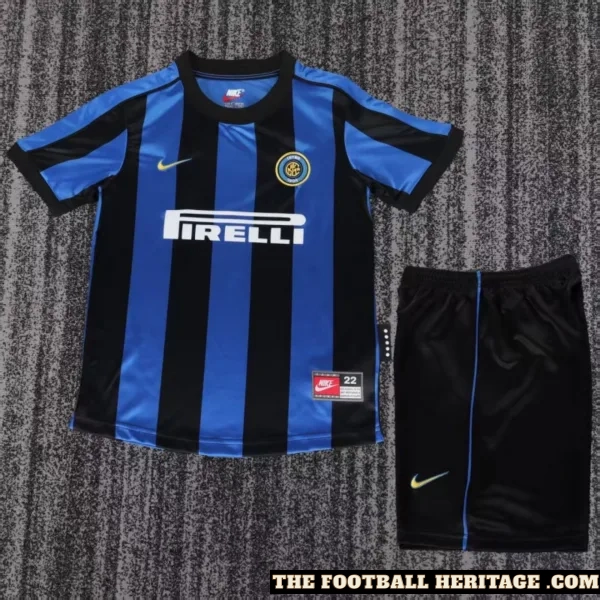 Inter Milan 99/00 Home kit – Kids