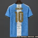 Argentina "Sol de Mayo" Messi's Farewell Kit Signed - Fan Version