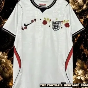 2026 England Embroidered Jersey Home Kit