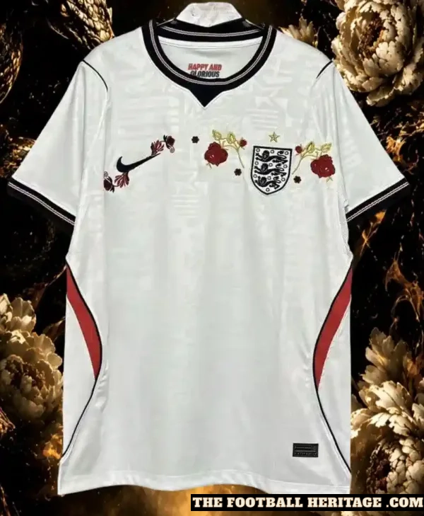 2026 England Embroidered Jersey Home Kit