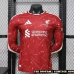 26/27 IiverpooI Home Kit Long Sleeves Player Version