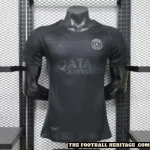 PSG All Black Kit – Player Version
